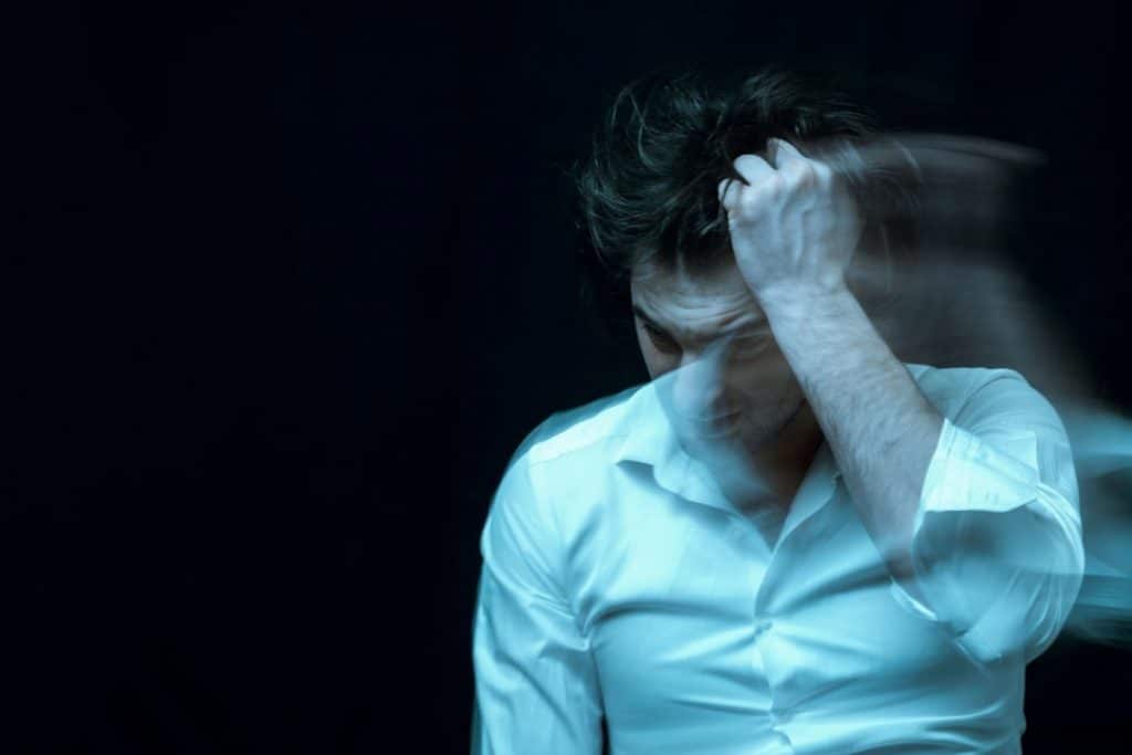 Blurred portrait of a psychophatic man - destinationhope.com