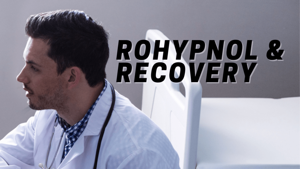Doctor speaking with a patient about rohypnol and recovery