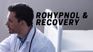 Doctor speaking with a patient about rohypnol and recovery