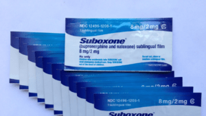Packets of Suboxone film for use in Medication Assisted Treatment MAT