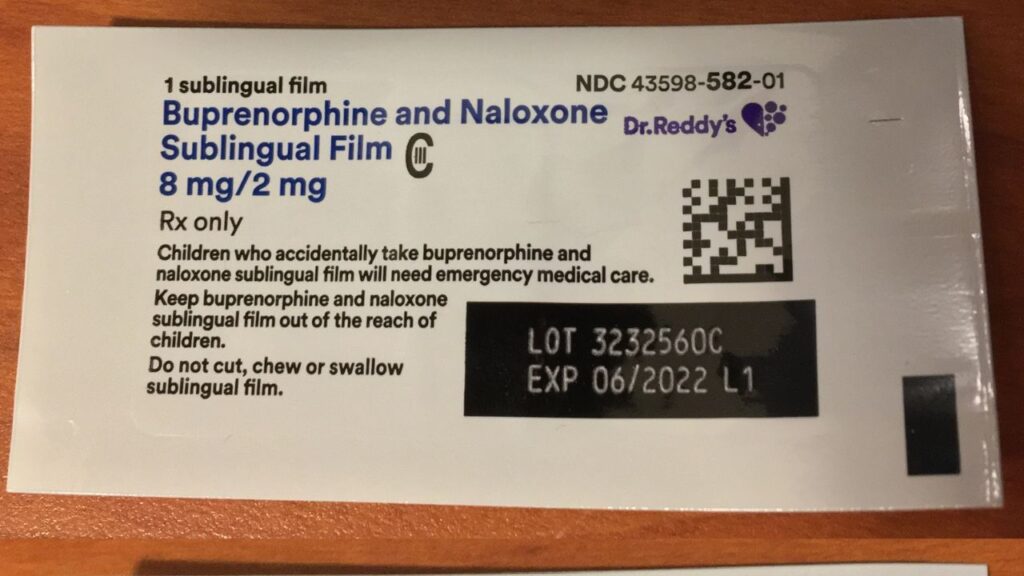 Generic package of Suboxone
