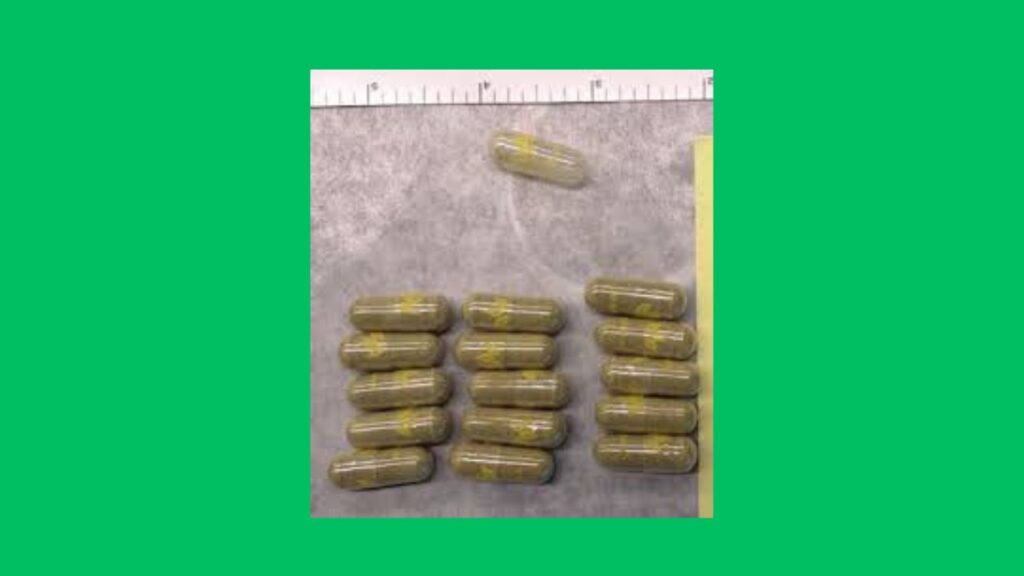 Kratom pills seized by the DEA